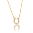 14K Gold Diamond Horseshoe Necklace by Alexis Jae